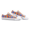 African Pattern Unisex Low Top Canvas Shoes - Bold & Cultural Expression