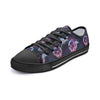 Vibrant Neon Skull Low Top Canvas Shoes - Bold & Stylish Footwear