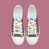 Velvet Style Floral & Grass Low Top Canvas Shoes - Elegant & Nature-Inspired Footwear