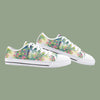 Vienna Garden Watercolor Low Top Canvas Shoes - Artistic & Elegant Footwear