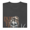 Enjoy Life Every Day Split Skull Oversized T-Shirt