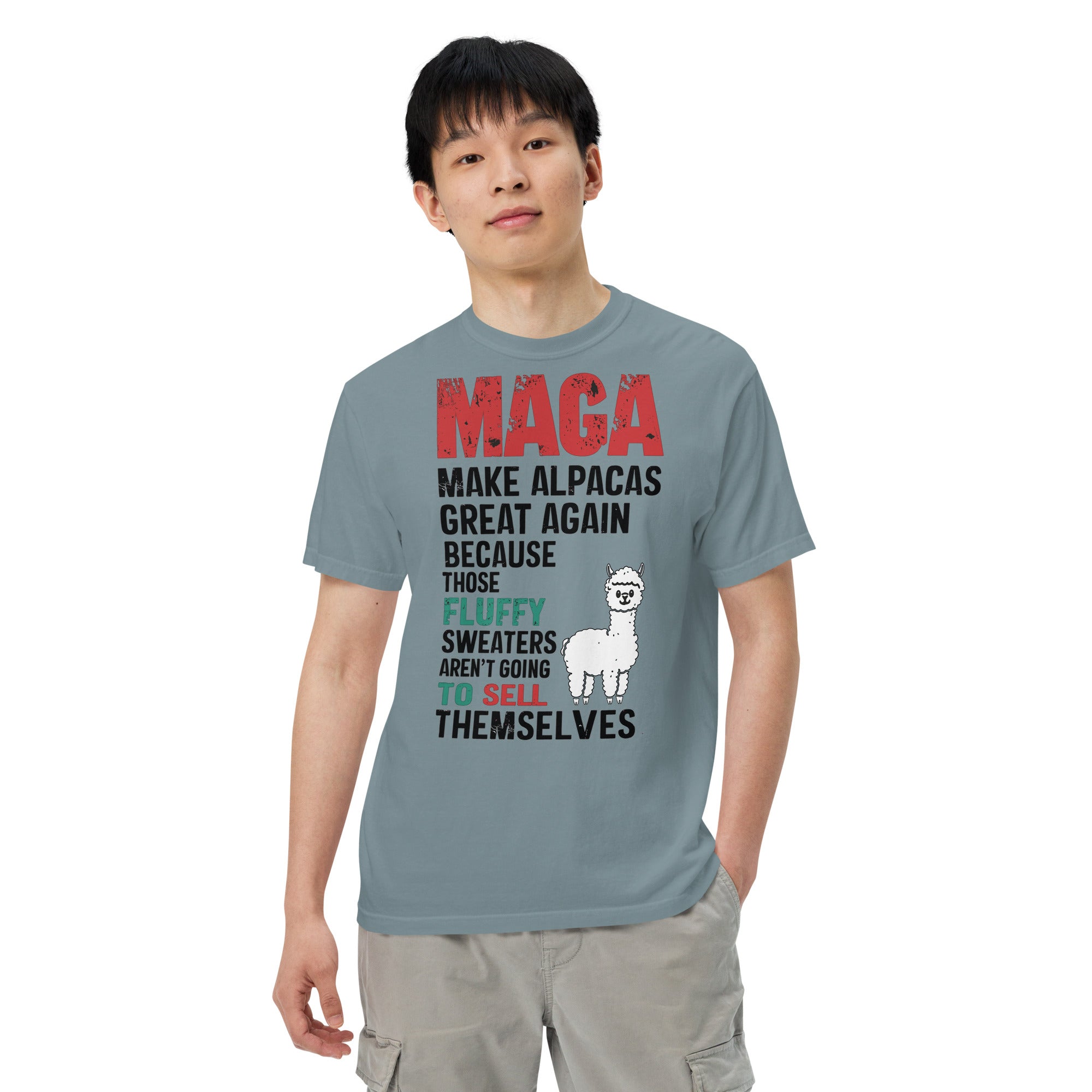 Sarcastic MAGA Alpaca Comfort Colors T-shirt