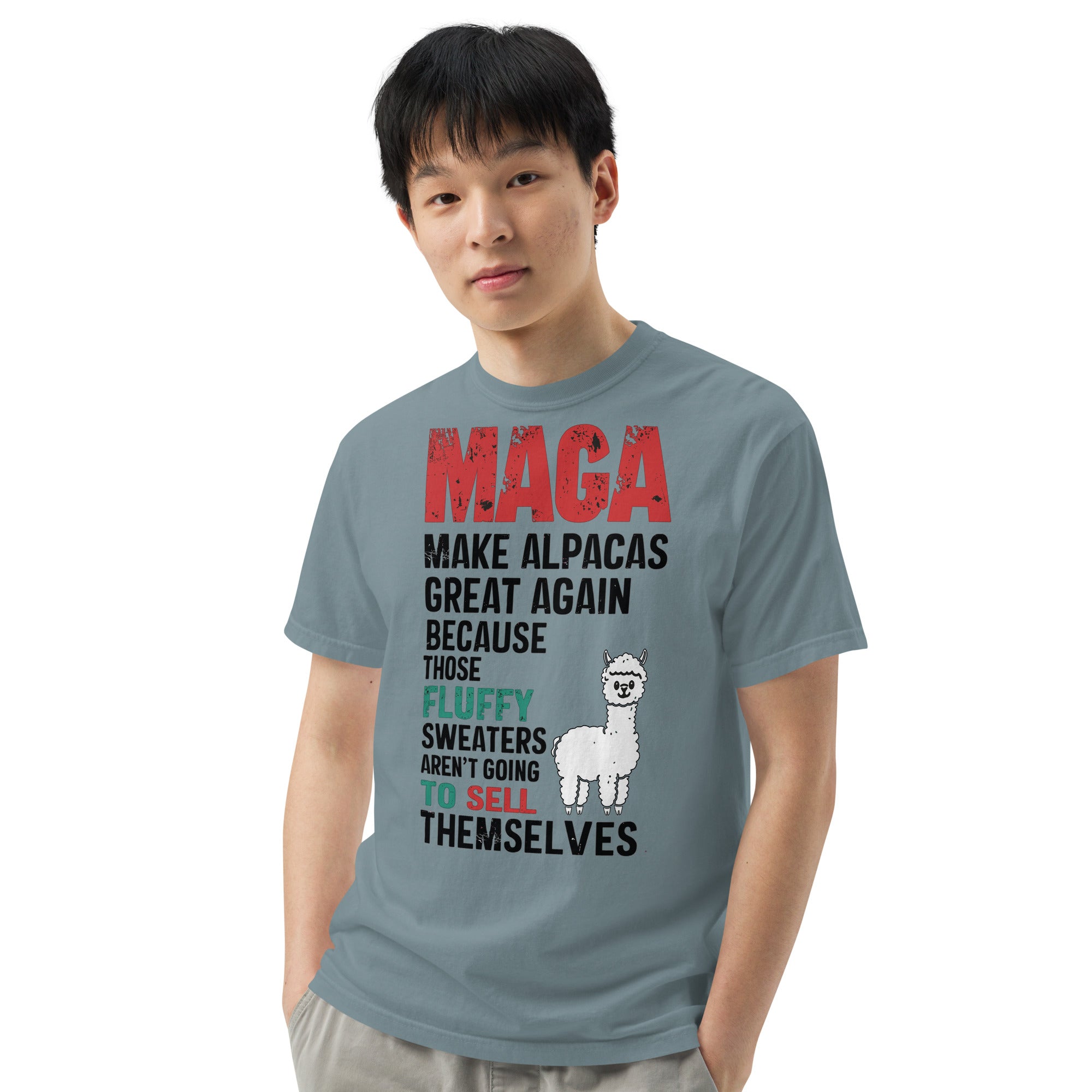 Sarcastic MAGA Alpaca Comfort Colors T-shirt