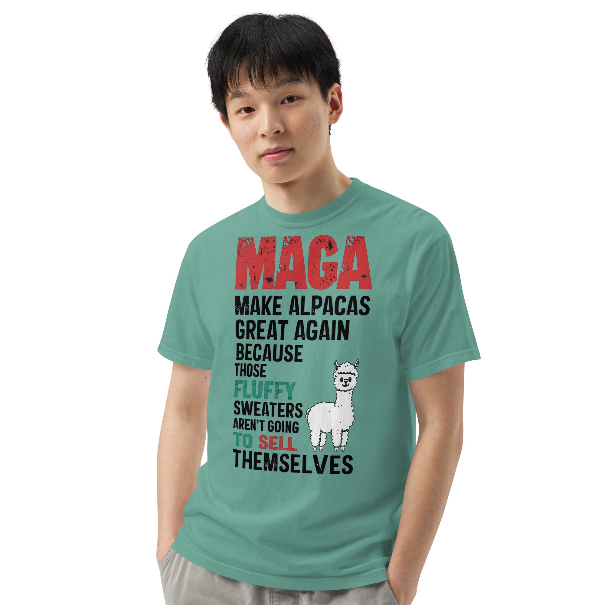 Sarcastic MAGA Alpaca Comfort Colors T-shirt